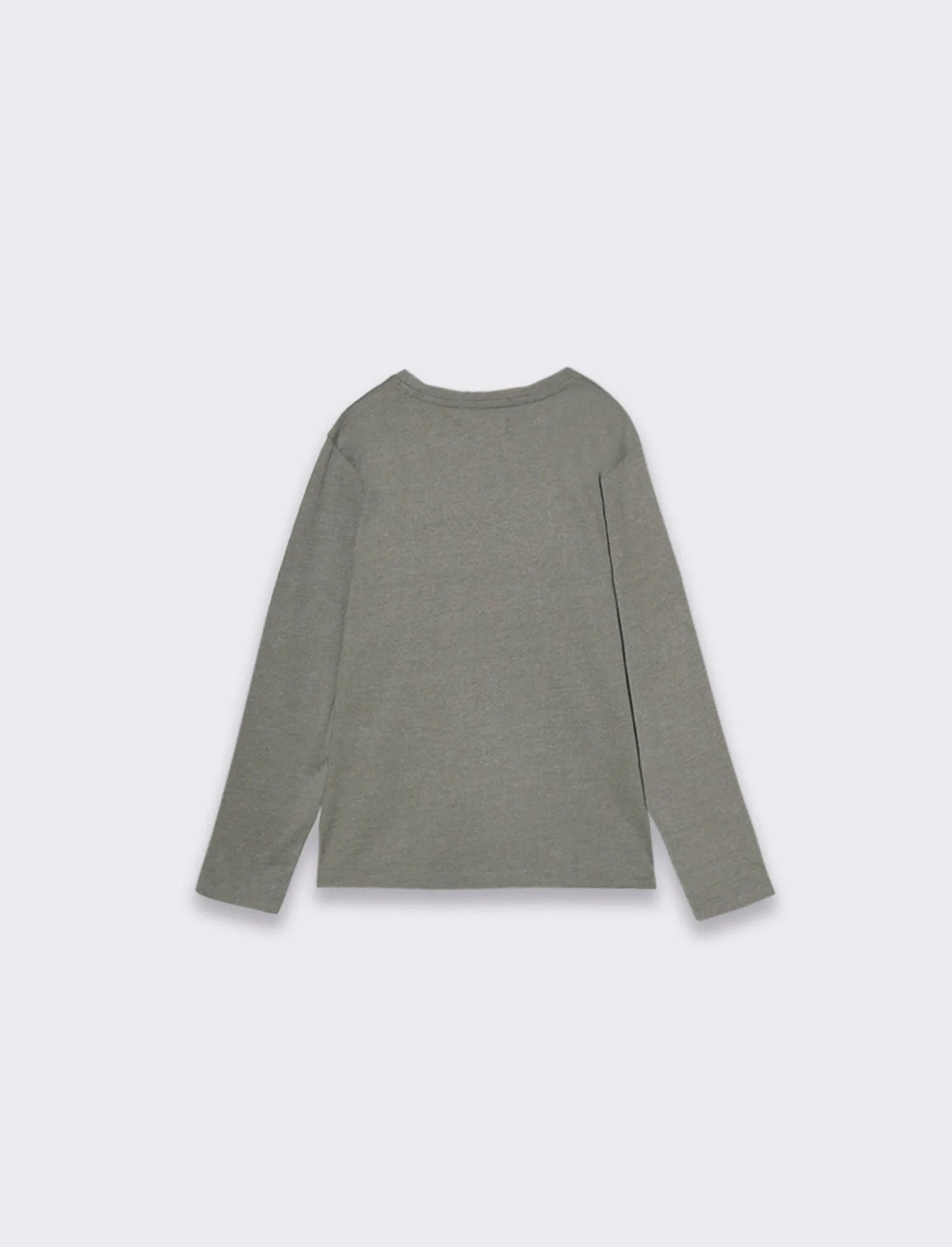 Bambino Piazza Italia Bambino | Maglieria<T-shirt in jersey fiammato da bambino con stampa frontale - militare