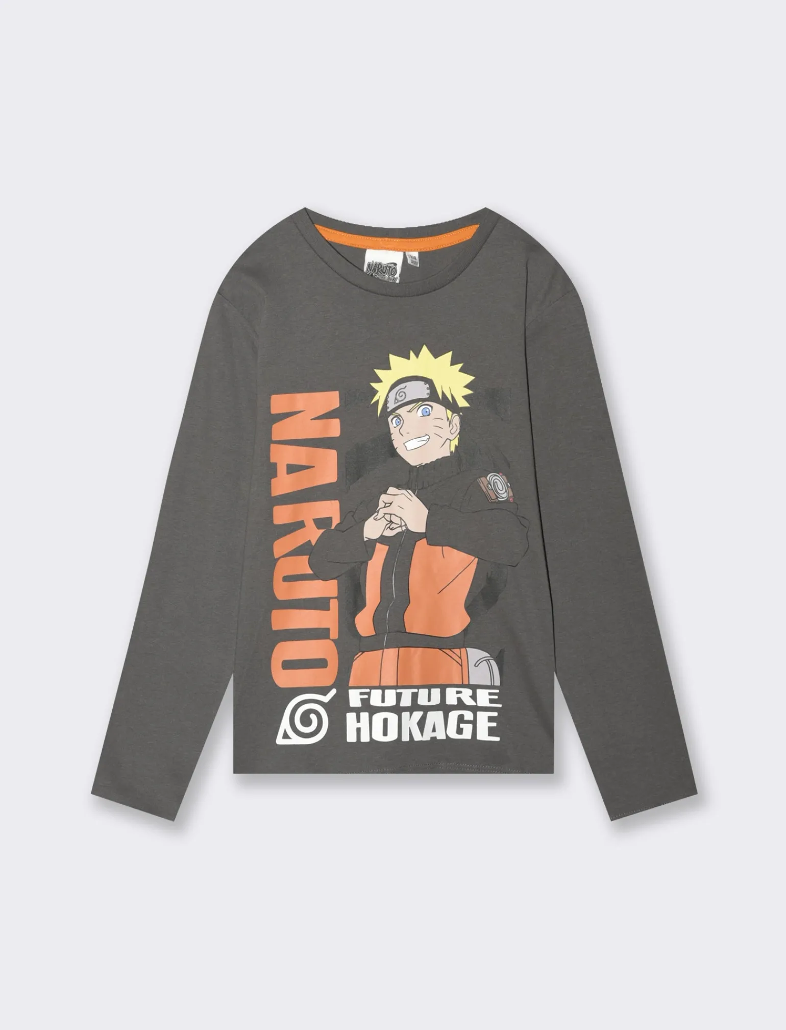 Bambino Piazza Italia Bambino | Maglieria<T-shirt in jersey girocollo con stampa Naruto in tre modelli colore - piombo