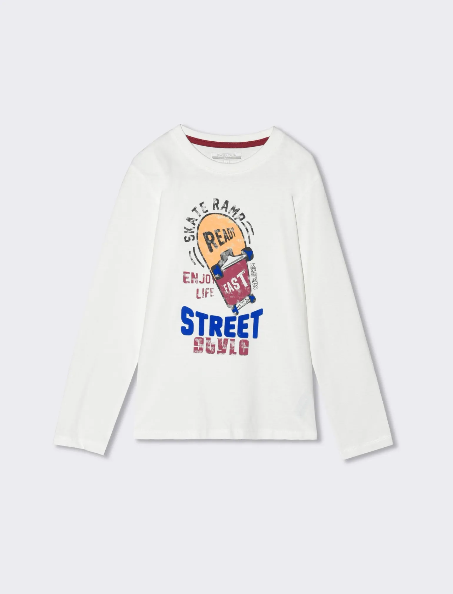 Bambino Piazza Italia Bambino | Maglieria<T-SHIRT IN JERSEY MANICHE LUNGHE - sporco