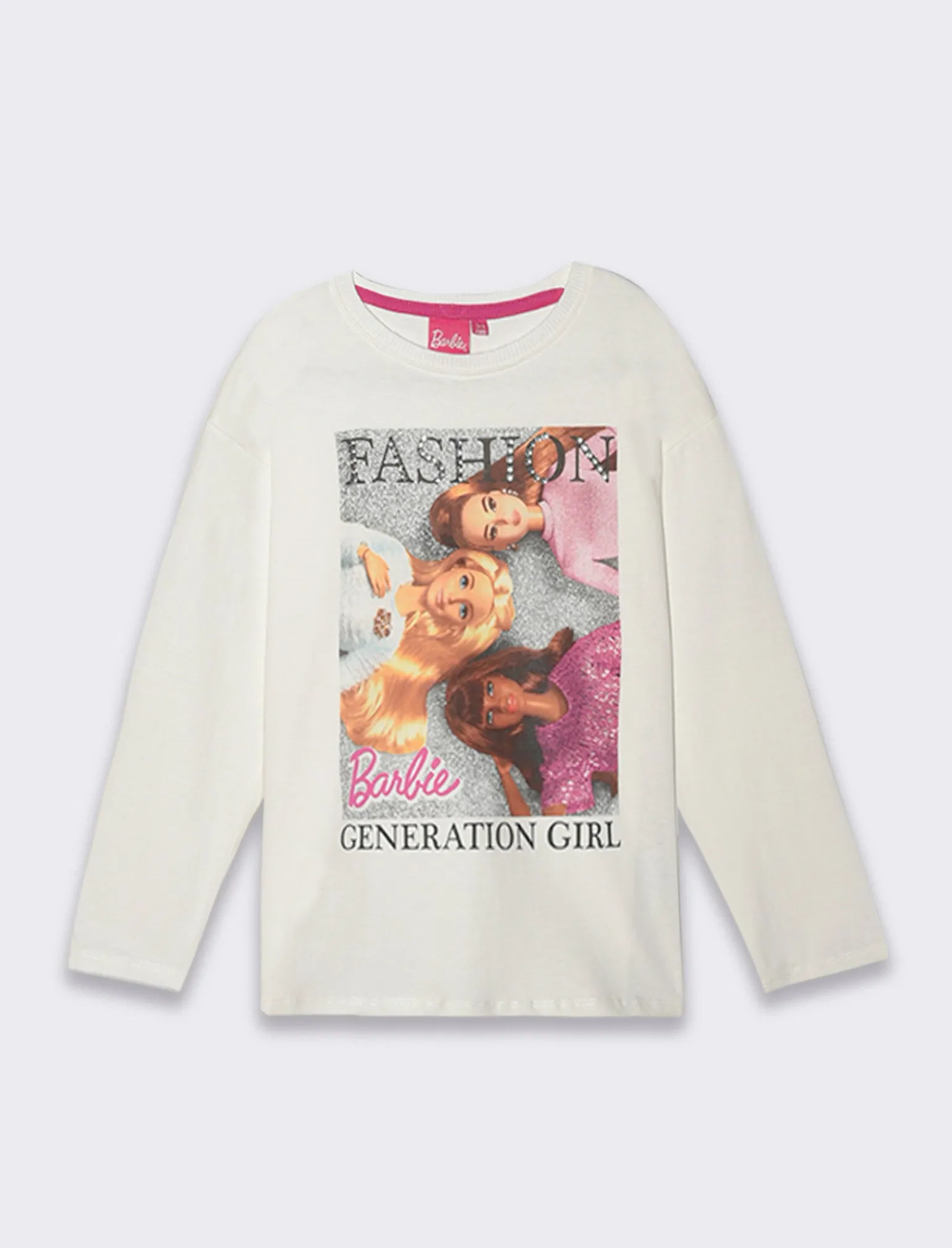 Piazza Italia T-Shirt E Top | T-Shirt E Top<T-shirt manica lunga da bambina con stampa Barbie - sporco