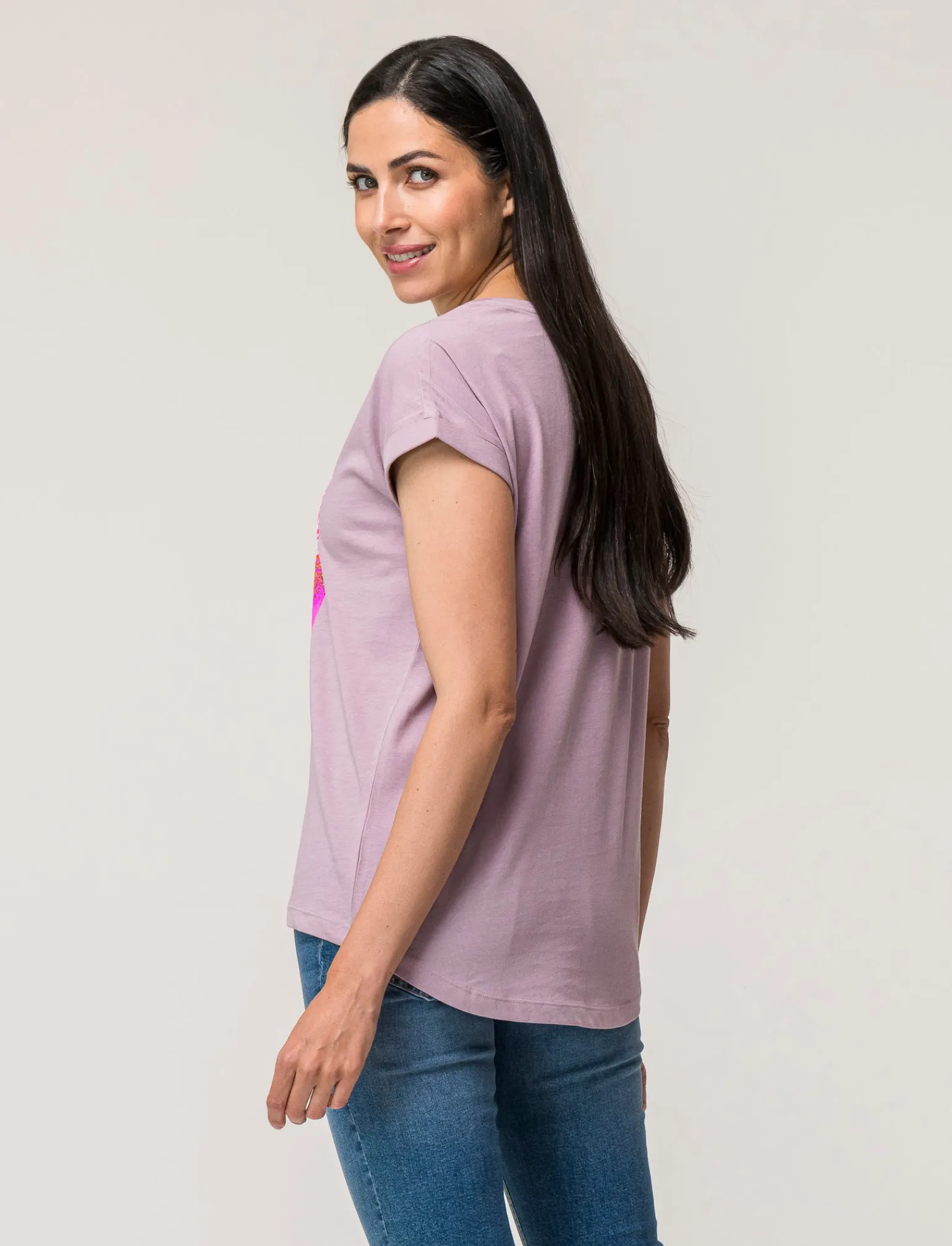 Donna Piazza Italia Donna | T-Shirt E Top<T-shirt mezza manica in cotone con stampa diversi colori disponibili - var 3