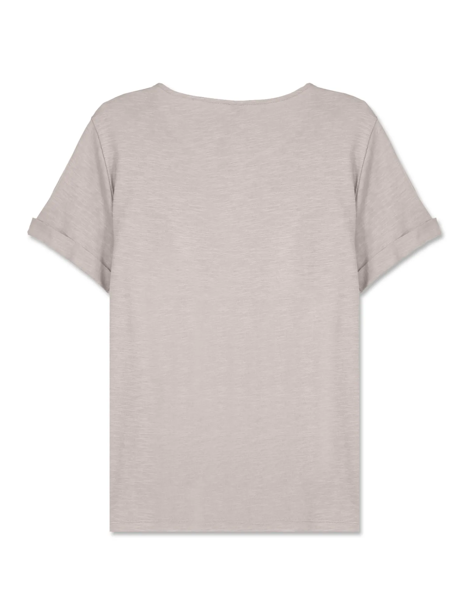 Donna Piazza Italia Donna | T-Shirt E Top<T-shirt mezza manica in cotone modal effetto slub, vestibilità regular - perla