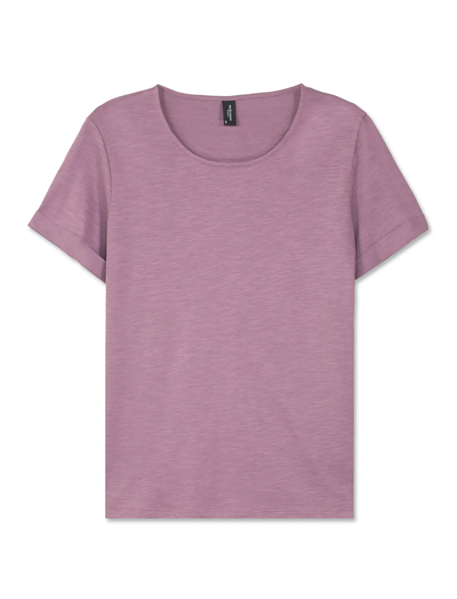 Donna Piazza Italia Donna | T-Shirt E Top<T-shirt mezza manica in cotone modal effetto slub, vestibilità regular - malva
