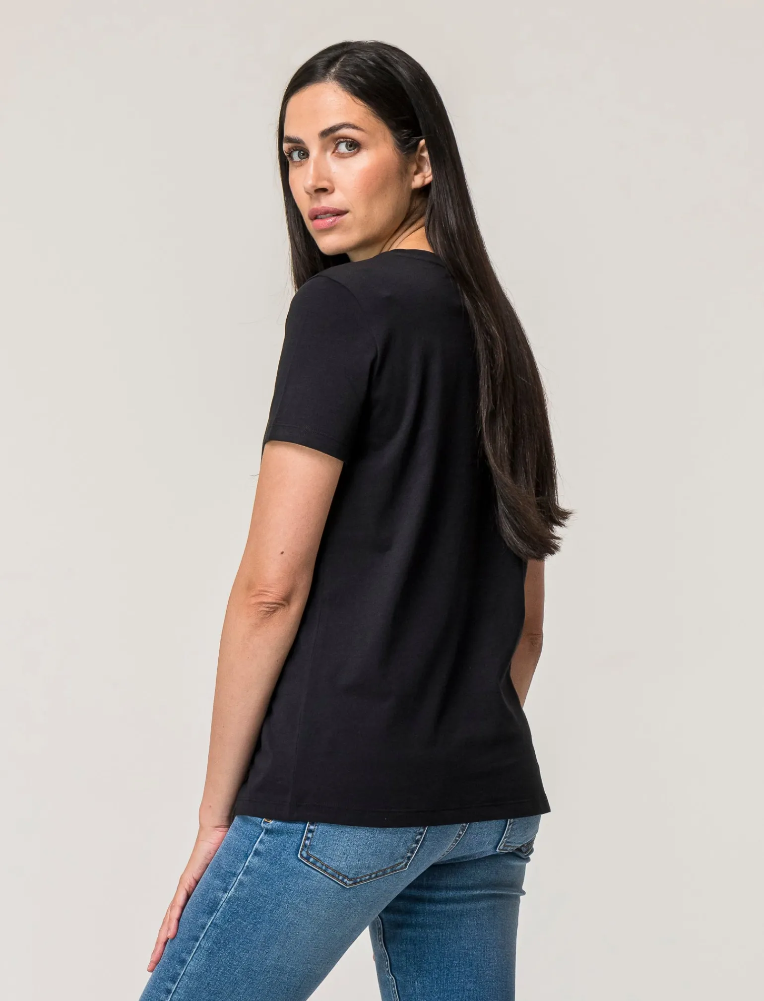Donna Piazza Italia Donna | T-Shirt E Top<T-shirt mezza manica vestibilità regular in tessuto fisso con stampa ed applicazioni gioiello - var 2