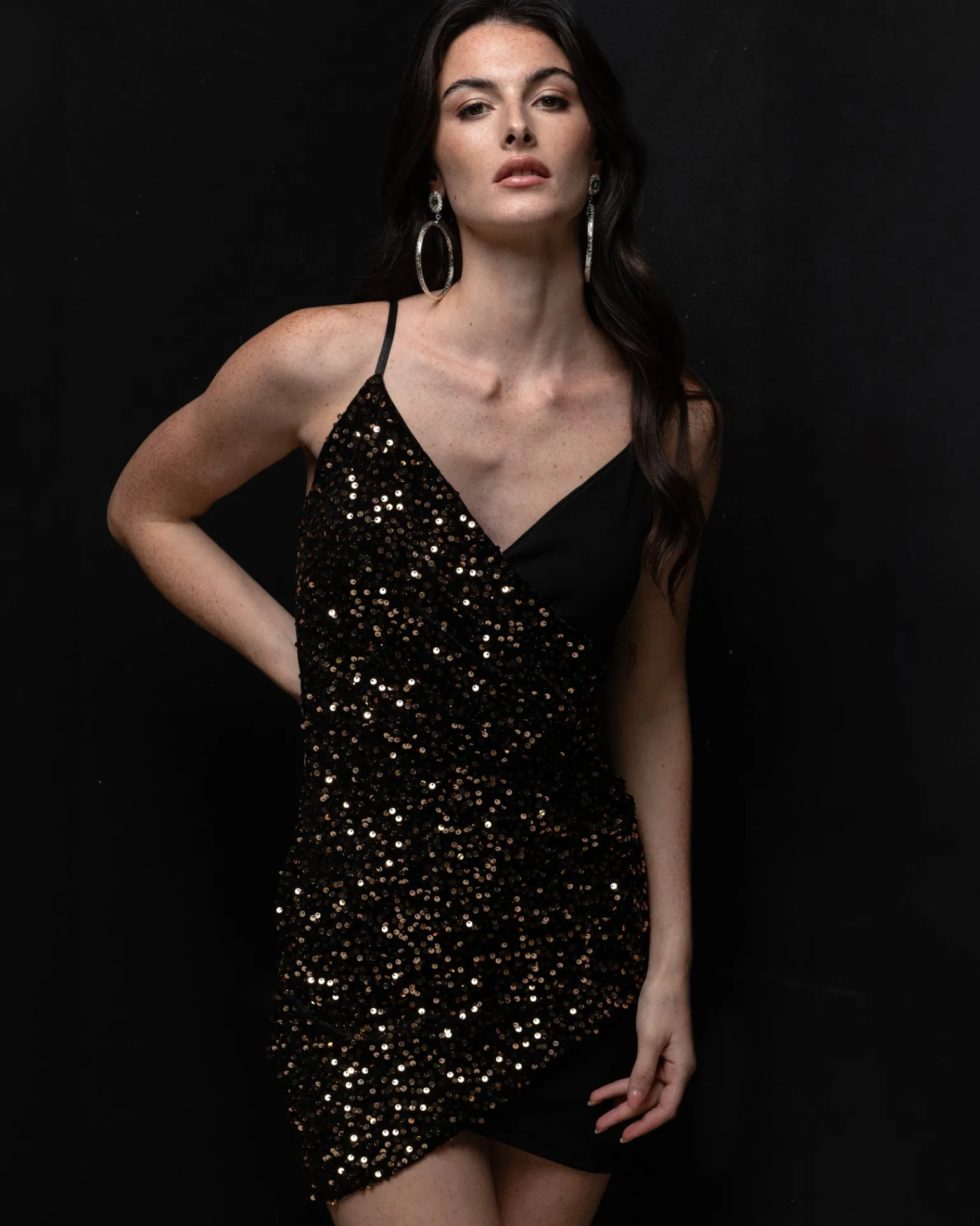 Donna Piazza Italia Abiti E Tute<Vestito asimmetrico con paillettes -