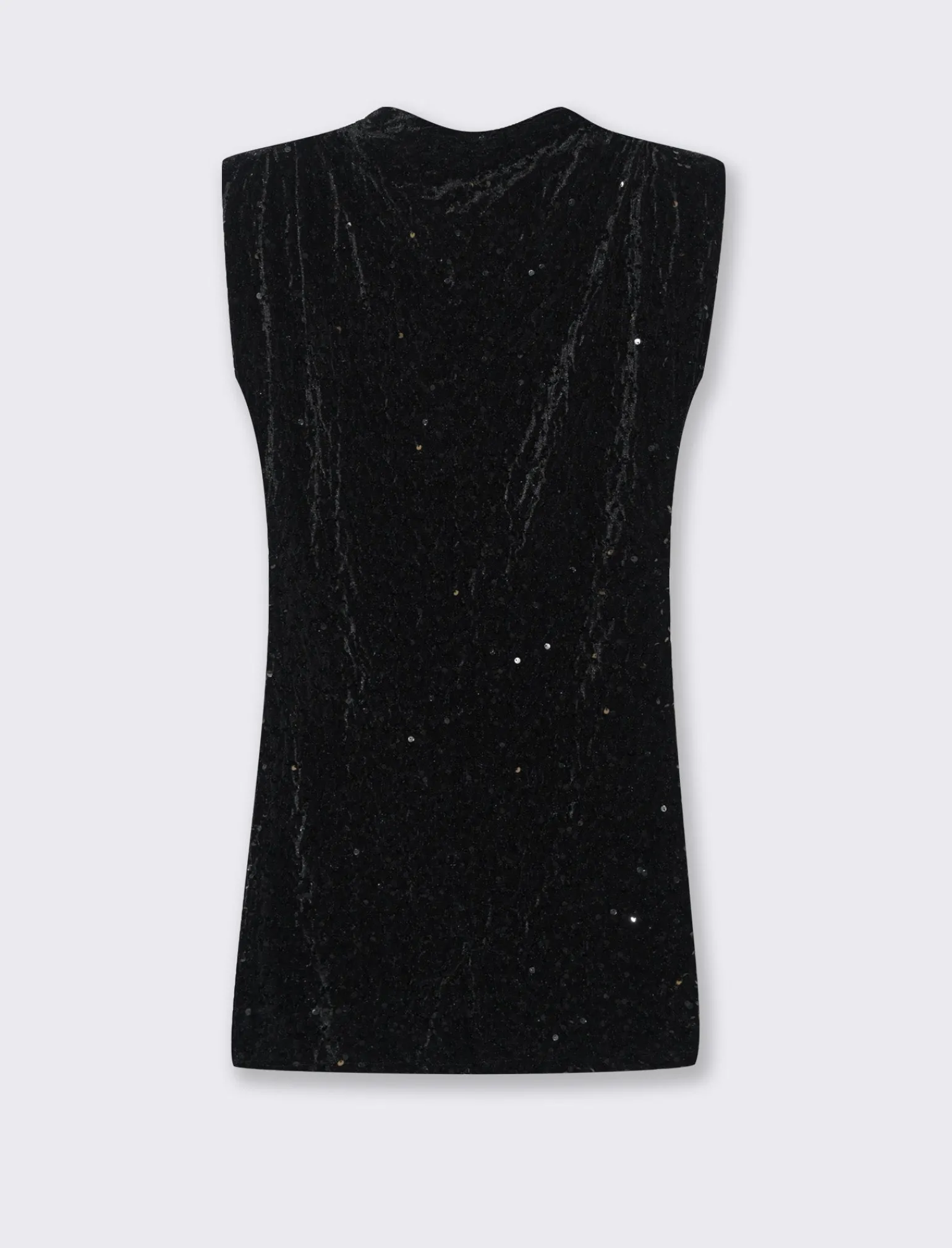 Donna Piazza Italia Abiti E Tute<Vestito con spalline in paillettes - Nero