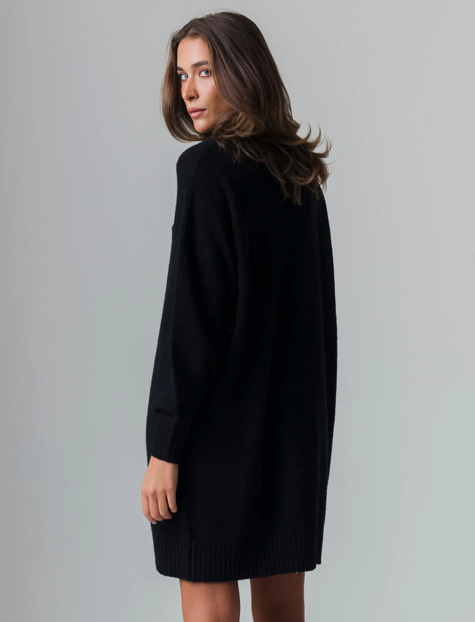 Donna Piazza Italia Donna | Abiti E Tute<Vestito corto maxipullover mezzo collo e manica lunga -