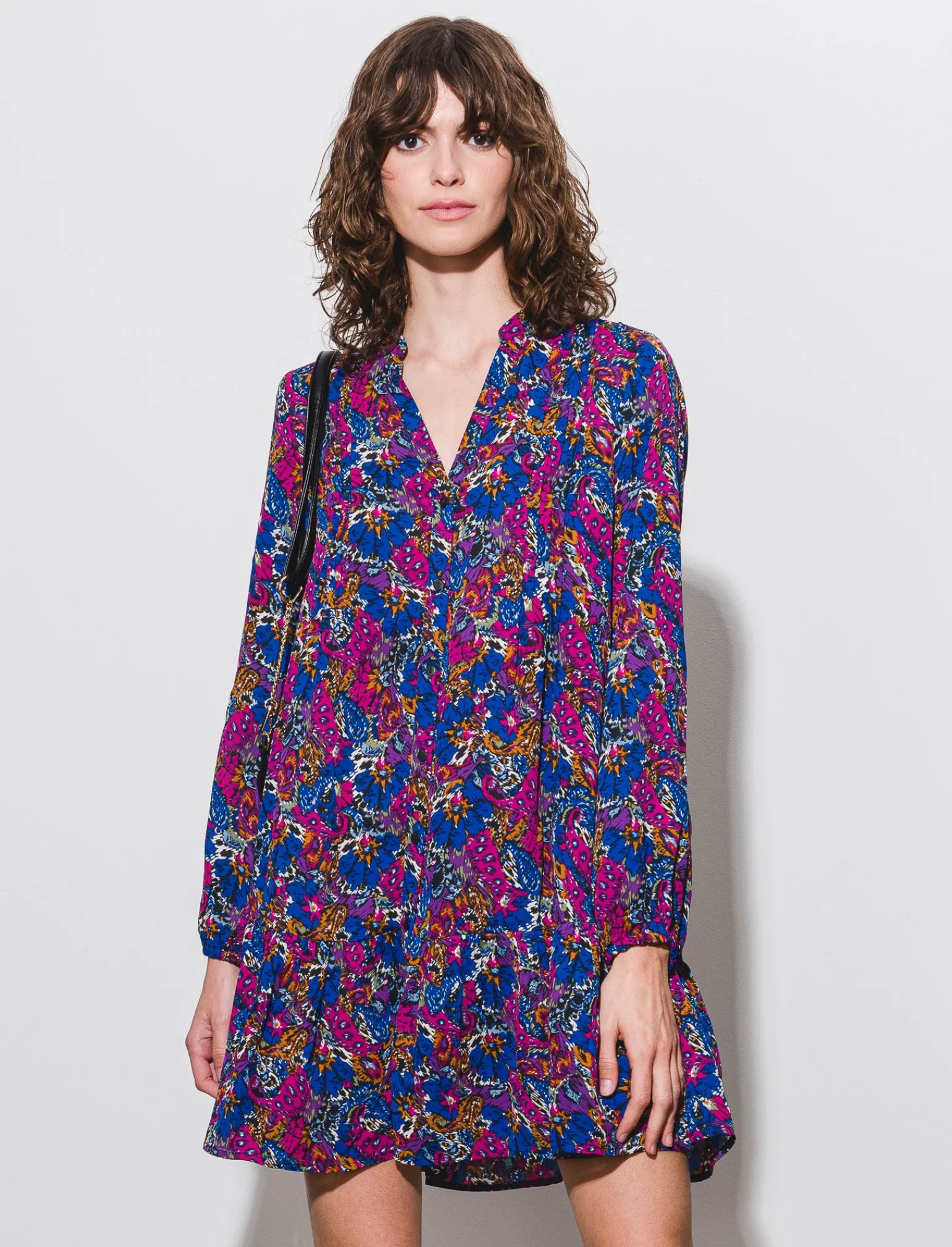 Donna Piazza Italia Donna<Vestito fantasia con arricciatura - var 2