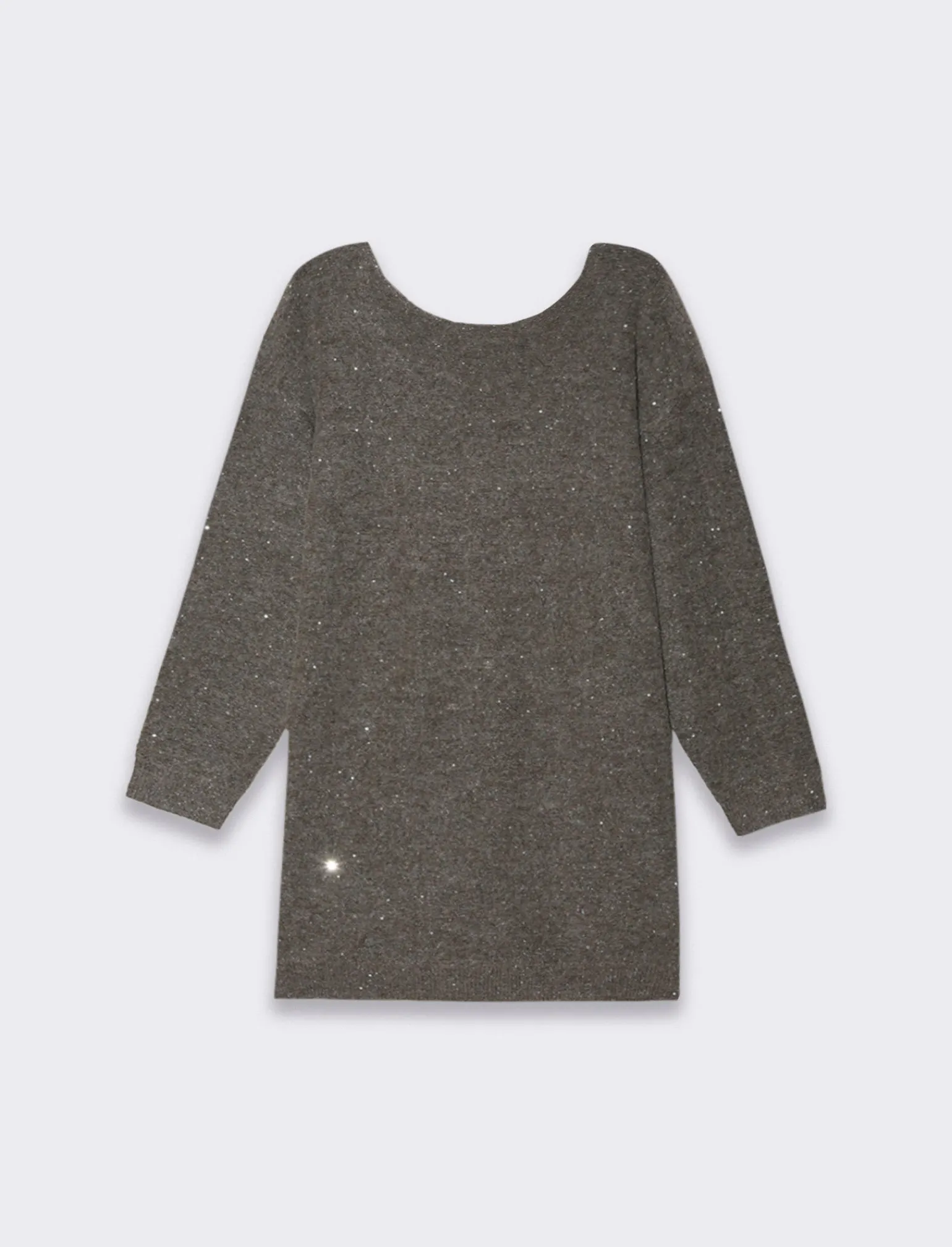 Donna Piazza Italia Donna | Abiti E Tute<Vestito maxipullover con filato di pailletes scollatura a V profonda sulla schiena - melange